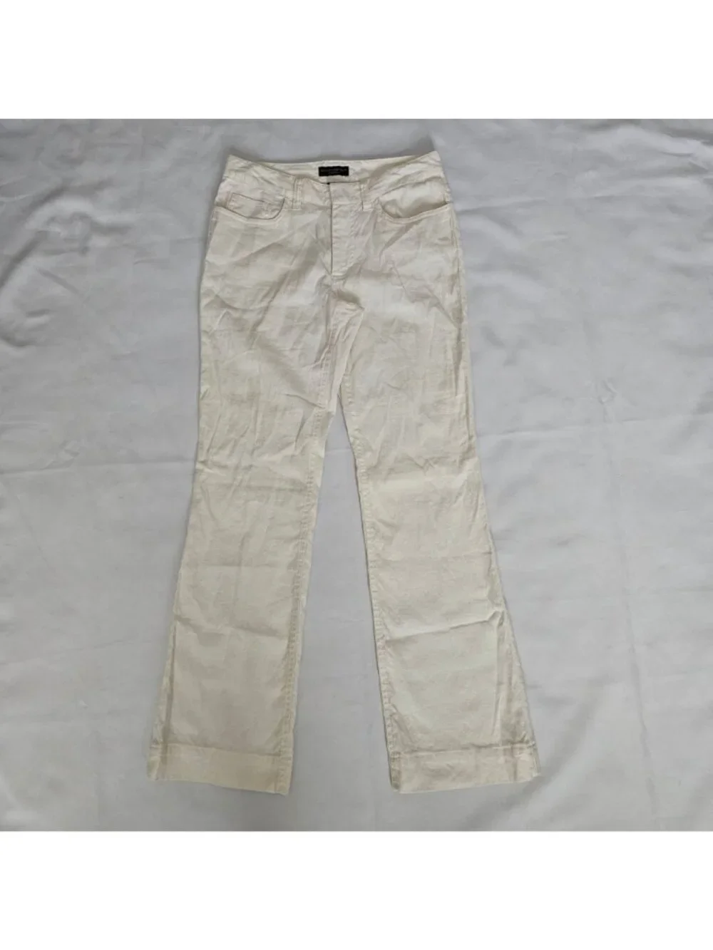Banana Republic Stretch Cotton-Linen Blend Straight Leg Pants Women's Size 2